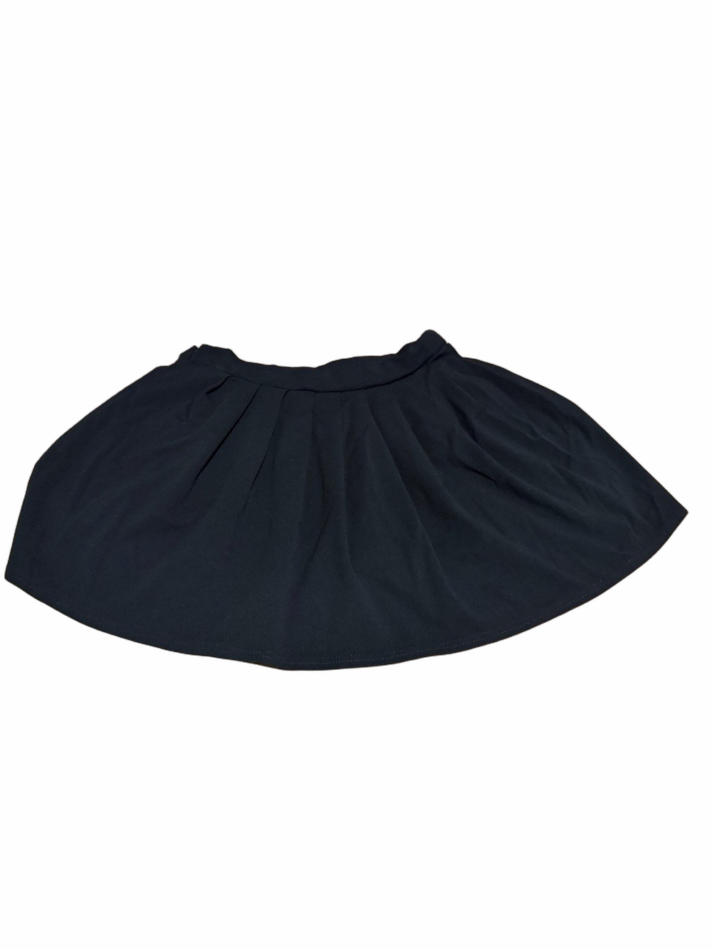 I Saw It First Black Pleated A-Line Women's Skirt